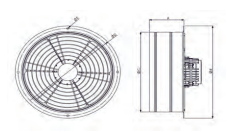 Teknik Çizim - SANAYİ TİPİ AKSİYEL ASPİRATÖRLER