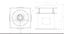 Teknik Çizim - ÇATI TİPİ DUMAN TAHLİYE FANLARI